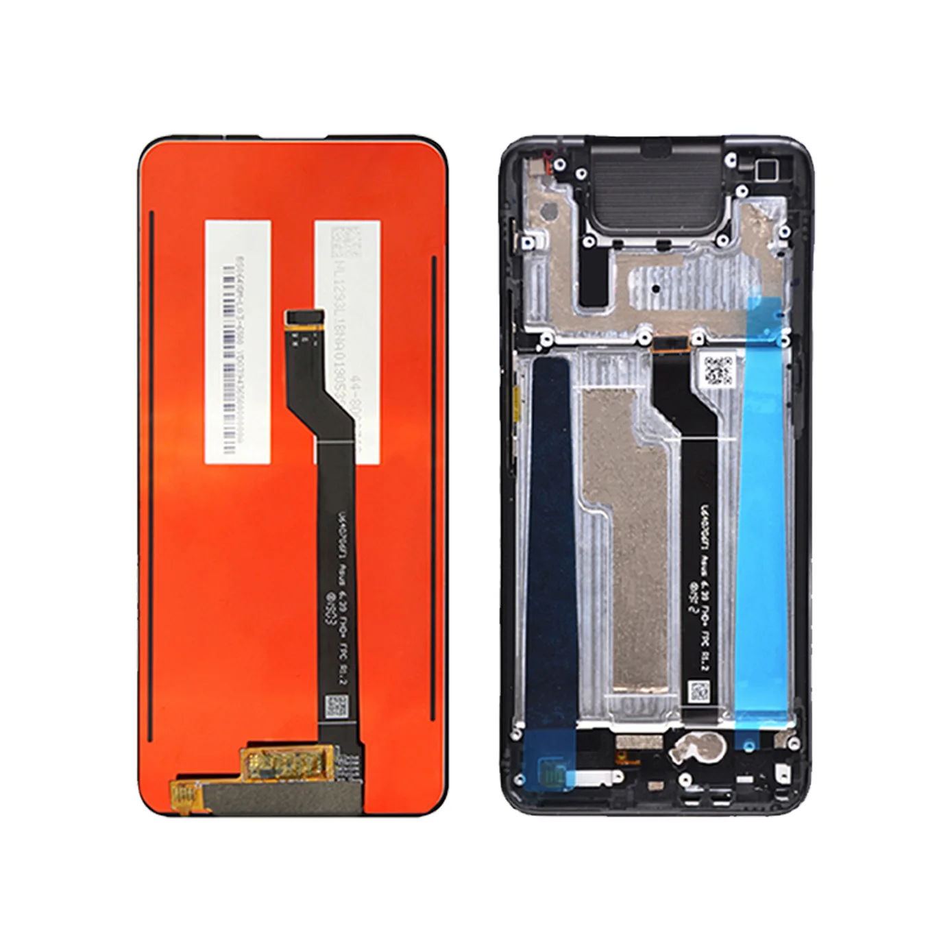 6.4'' LCD For ASUS Zenfone 6 ZS630KL LCD Display Touch Screen Digitizer Sensor Assembly For ASUS I01WD 6z LCD with frame