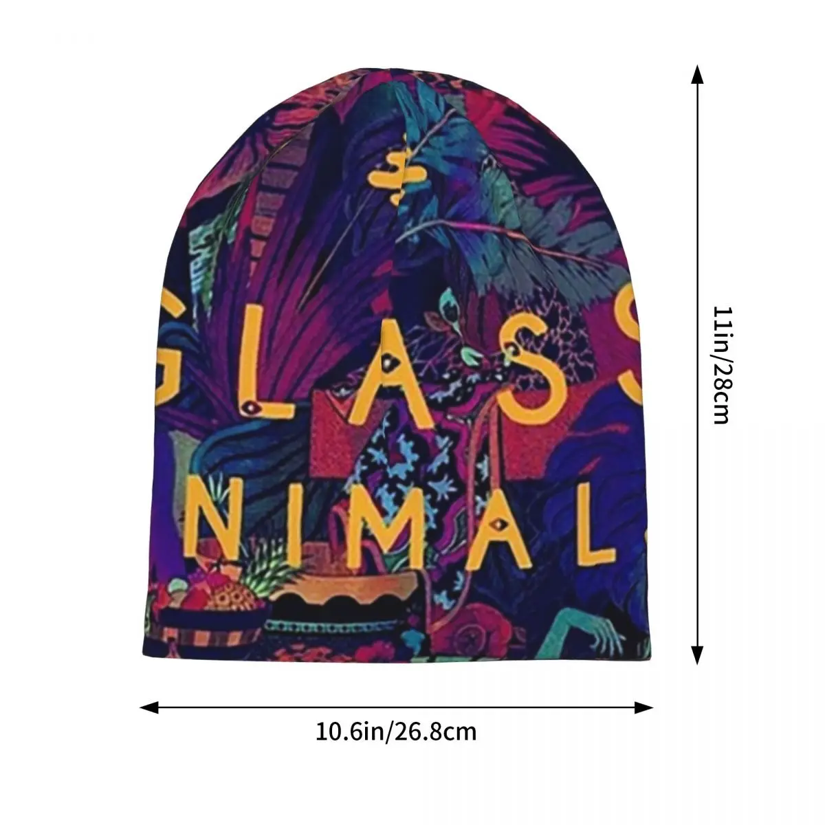 Glass Animals Warm Knitted Cap Fashion Bonnet Hat Autumn Winter Outdoor Beanies Hats for Men Women Adult