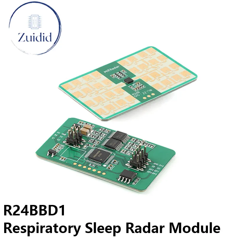 

R24BBD1 24G Millimeter Wave Radar Sensor Respiratory Sleep Monitoring Radar MM Wave Biosensing Radar Module