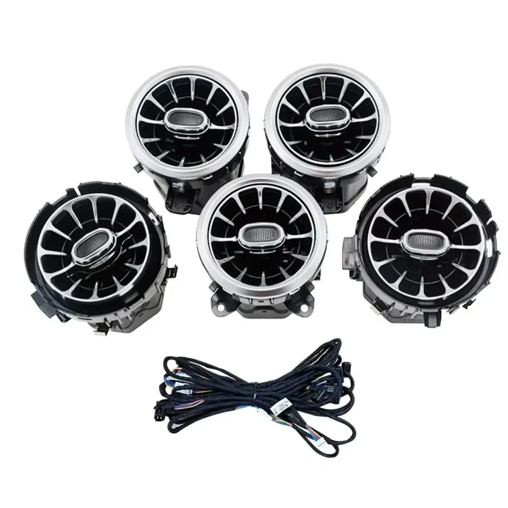 64 Colors Luminous Turbine Air Vent Ambient Light for Mercedes Benz A/B-Class W177 W247 CLA C118 GLA/GLB X247