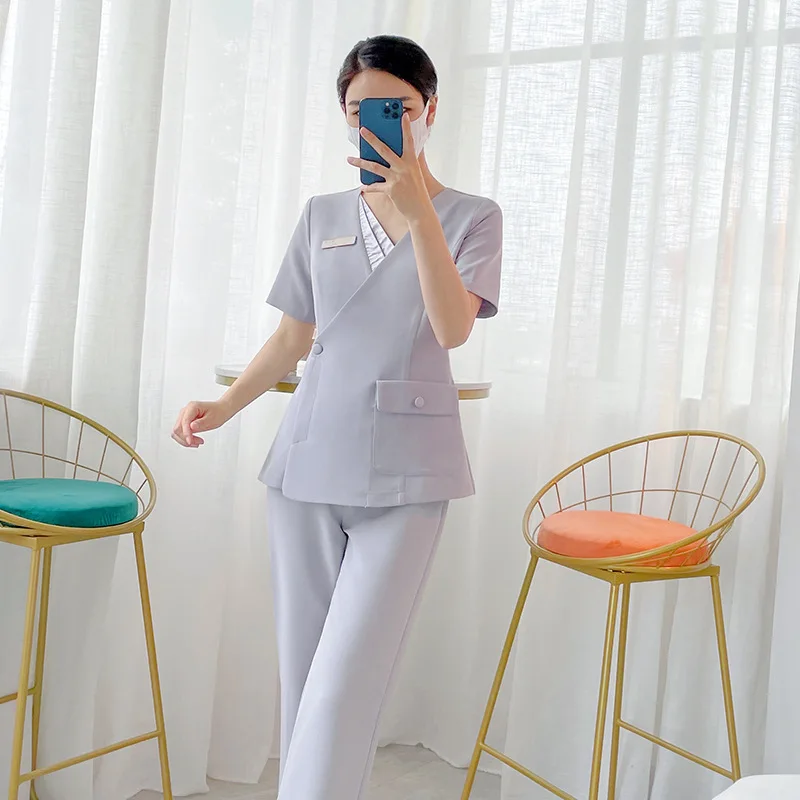 

Весенне-летний спа-салон красоты, косметолог, рабочая одежда, магазин для терапии ног, техника, униформа Blancos De Enfermera Completos