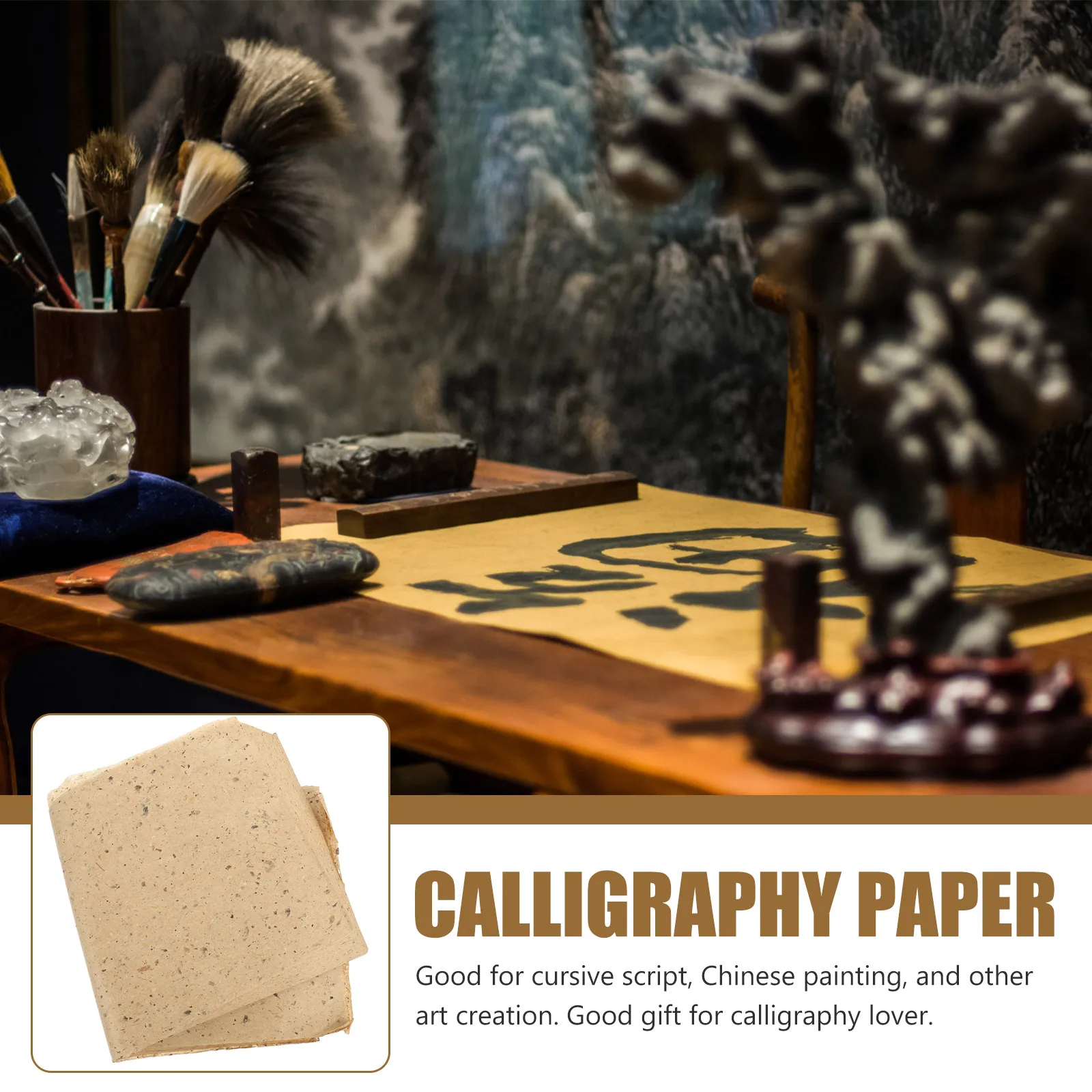 100Pcs Calligraphy Paper Sheets Reliable Multipurpose Rice Paper for Chinese Painting Drawing Art and Practice
