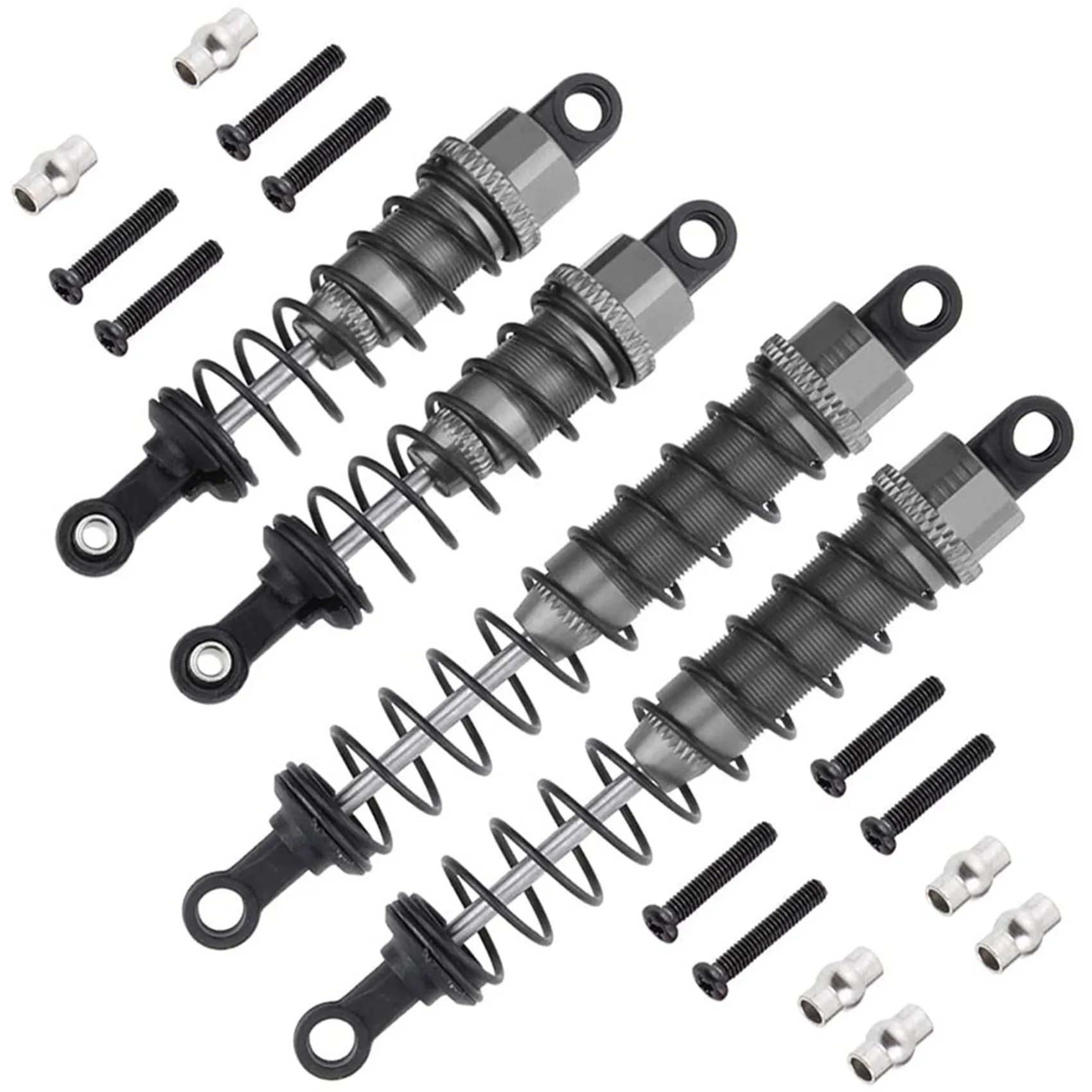 Juego de A63T-2 de piezas de coche RC: 1 Uds. Eje de transmisión central trasero eje de transmisión CVD y 1 Juego de amortiguador delantero + trasero lleno de aceite