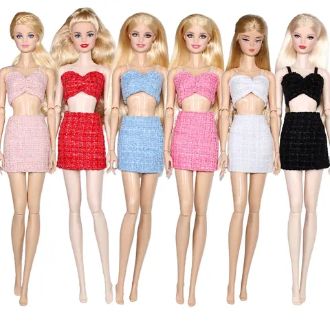 Muñecas Ropa De Barbie Original Para NiÃ±a Muñecas Fiesta De Barbie Para NiÃ±as Vestido Blanco Clásico Para Muñeca  Barbie, Ropa, Vestidos