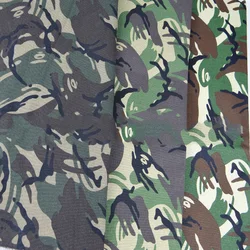 Camouflage Fabric Pure Cotton Twill Printed By The Meter for Clothes Pants Coats Sewing Winter Cloth Green Thickened Textile Diy