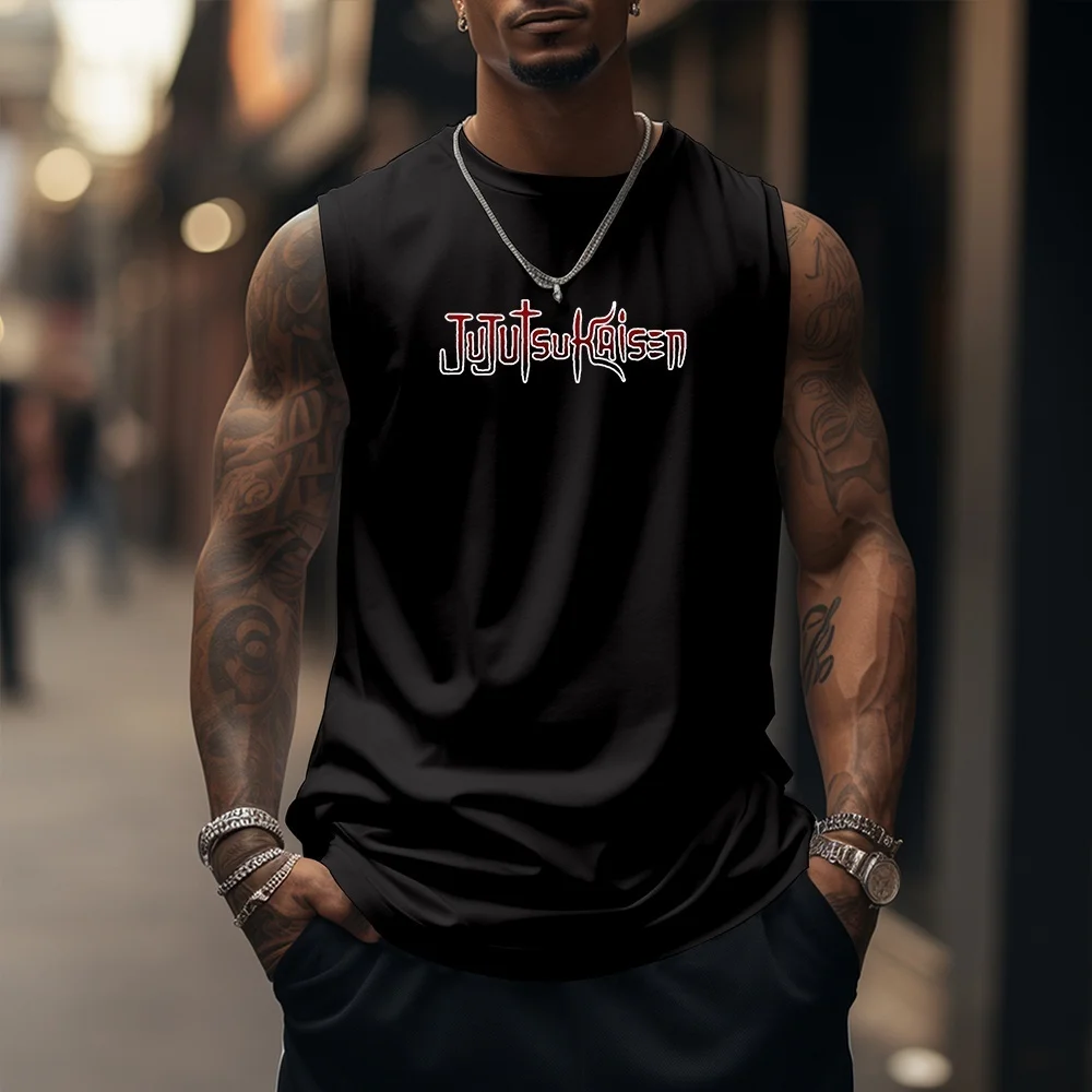 2025Vest Anime Spell Battle One Piece Naruto Dragon Ball Series Top senza maniche per adulti e bambini Abbigliamento interno estivo e autunnale