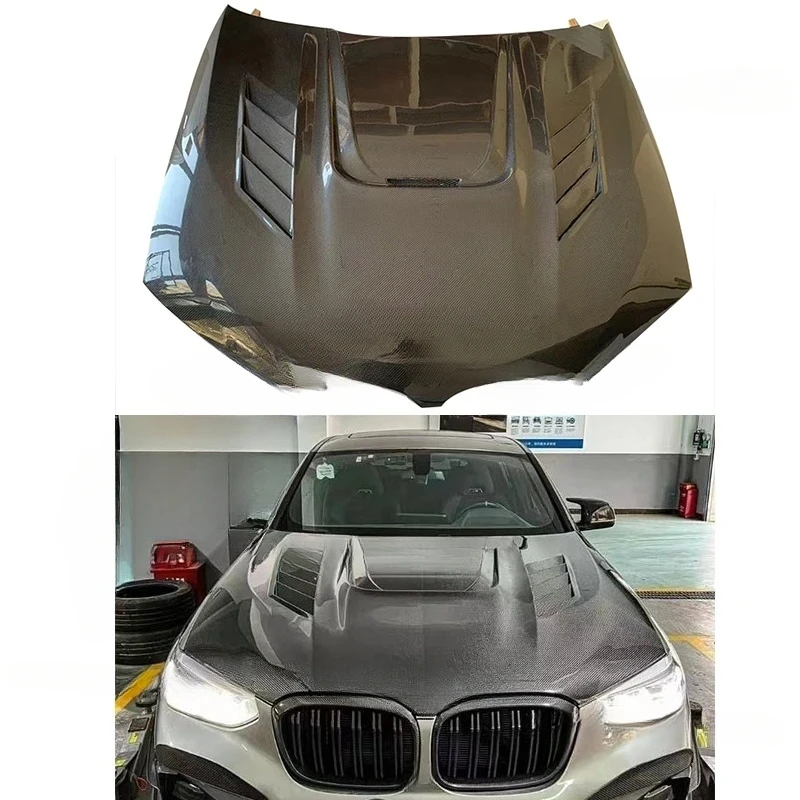 For BMW X4M F98 X3M F97 X3 G01 X4 G02 G08: High Quality AE Style Carbon Fiber Bonnet Hood Perfect Fitment