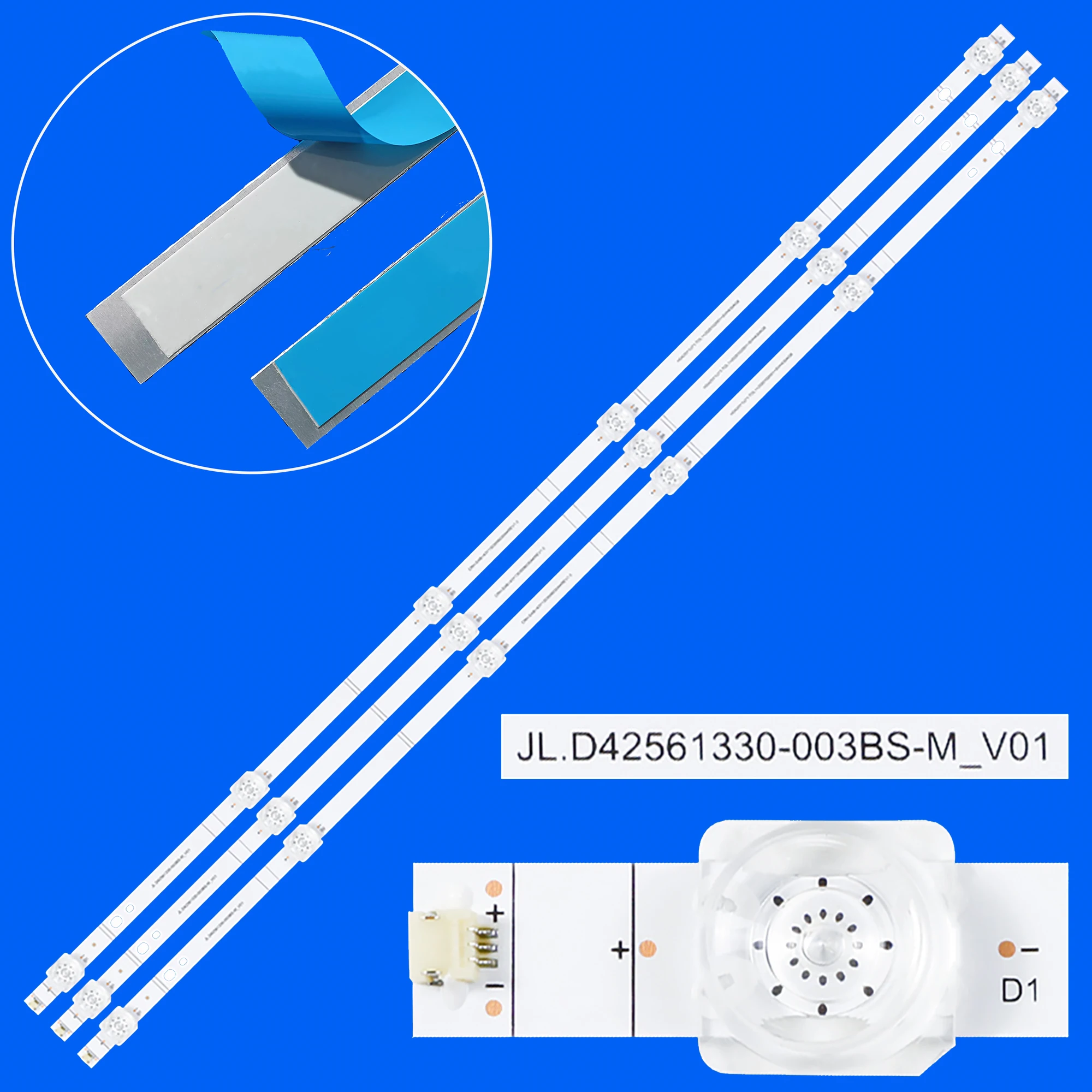 LED Backlight Strip For 43A6EG 43A6GG 43A63H 43A6BG 43A6CG 43R7G5 43A6FG JL.D42561330-003BS-M_V01 BXBT43Y1303006030AKREV1.0
