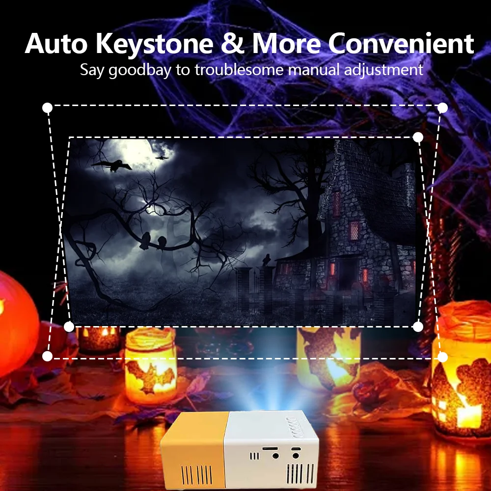 Halloween Gifts YG300 PRO Mini Led Projector Hdmi Usb Christmas Home Theater Media Player Beamer Travel Portable Smart Projector