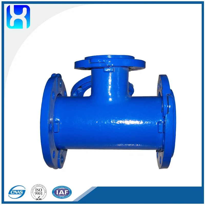 EN545 Standard Ductile Iron  Pipe Fittings All Loosing Flange Fitting Flanged Tee