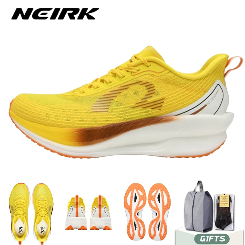 

NEIRK 2025 профессиональные тренировочные кроссовки для мужчин, гоночная спортивная обувь, дышащие женские кроссовки с нейлоновой пластиной и полной подошвой
