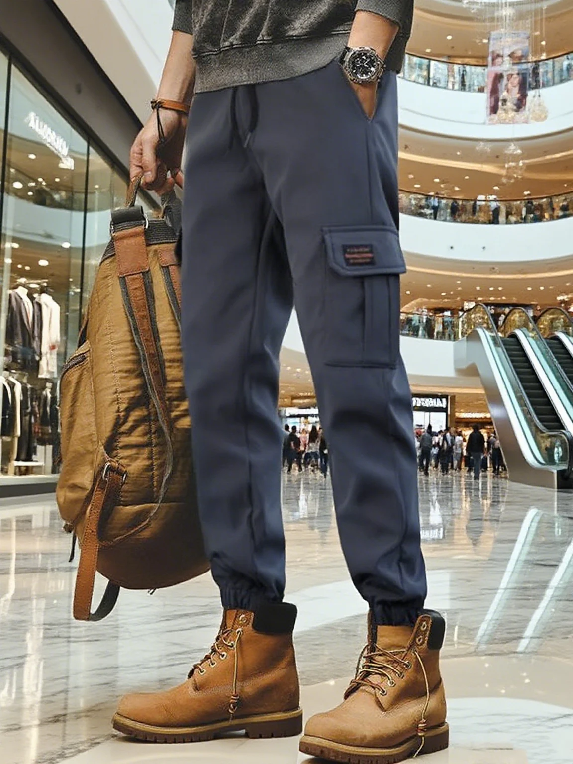 النمط الأمريكي خمر السراويل البضائع فضفاضة تناسب مستقيم الساق السراويل عارضة للرجال خفيفة الوزن الصيف واسعة الساق الحريم