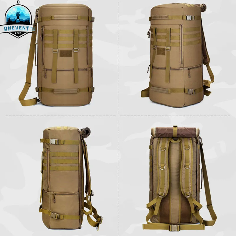 

65L Тактический Рюкзак Мужской Дорожный Чемодан Сумка Открытый Спорт Охота Molle Кемпинг Рюкзаки Мужские Большие Сумки На Ремне