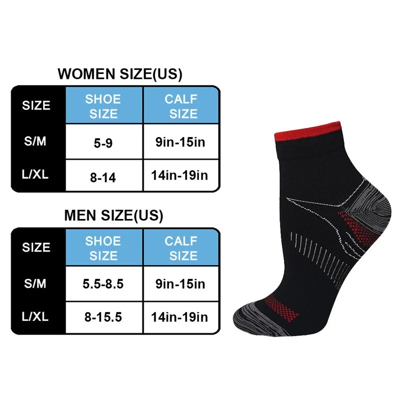 Compression Socks New Summer White Plantar Fascia Compression Stockings Casual Outdoor Sports Pressure Socks YS001-152