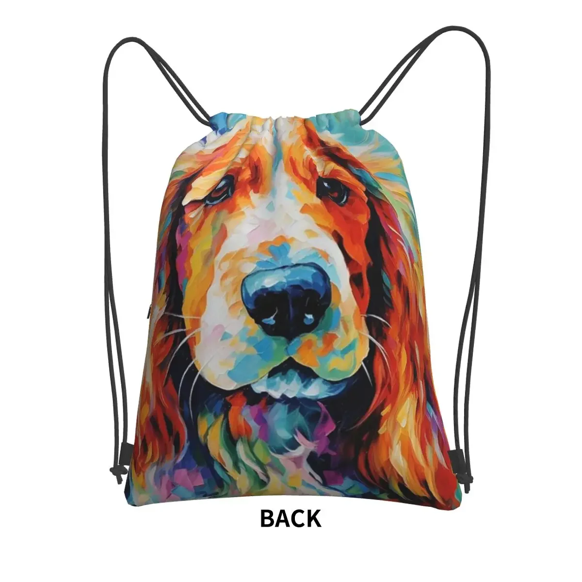 A Cocker Spaniel Portrait Backpacks Drawstring Bag Fashion Drawstring Bundle Pocket Storage Bags For Travel Sport Man Woman