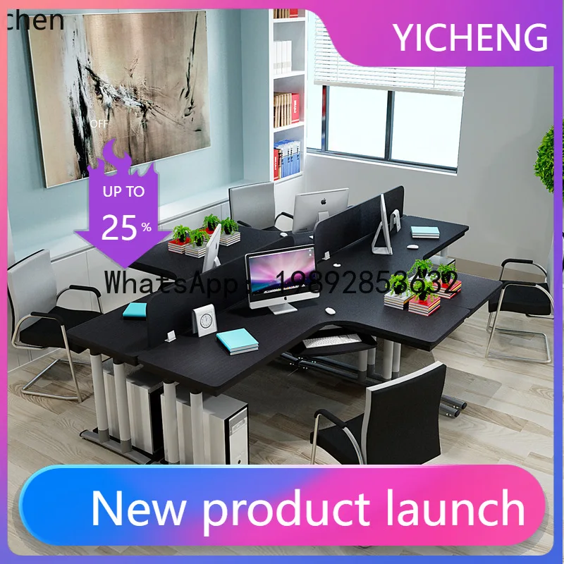 

X7 Furniture Office Desk and Chair Set Simple Computer Desk with Screen Office Desk