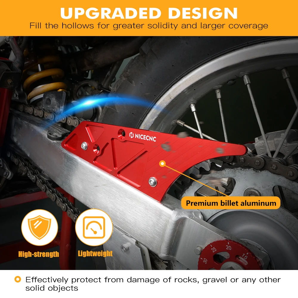 NICECNC الألومنيوم الخلفية سلسلة الحرس لهوندا XR 650L 650 L XR650L 1993-2025 2024 2023 2022 2021 2020 2019 دراجة نارية الملحقات