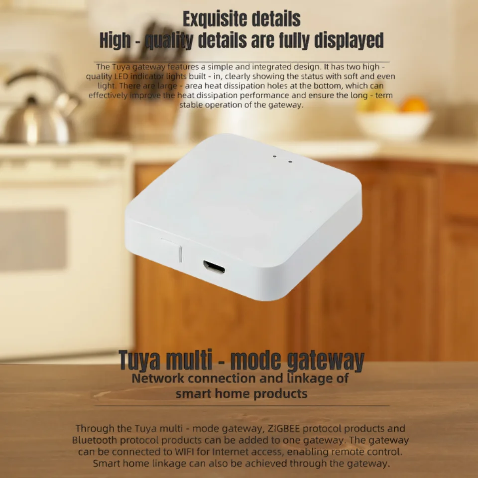 Zigbee 3.0 Wireless Multi-Mode Gateway, Tuya Smart Gateway, Gateway, Tuya