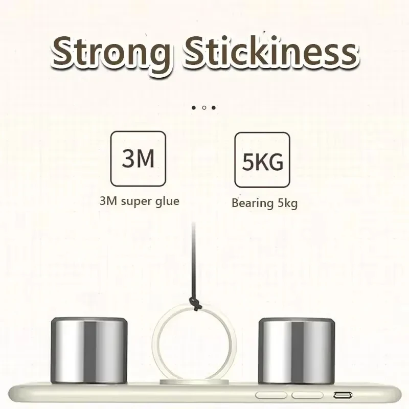 Luxus Metall Handy Buchse Halter Universal 360-Grad-Drehung Finger Ring Unterstützung Magnetische Auto Halterung Ständer Zubehör – Detail 4