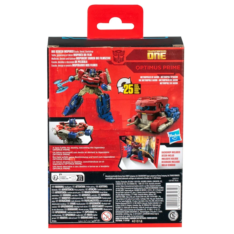 Hasbro-TransDevices Studio Series Deluxe Action Figure Model, One 112 Optimus Prime, 6 in, Cadeau d'anniversaire pour garçon, En stock