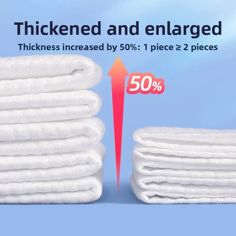 Thickened Disposable Face Wash Wipes, Cotton Soft Large Roll Face Cleansing Wipes, Beauty Salon Makeup-Removing Tissues