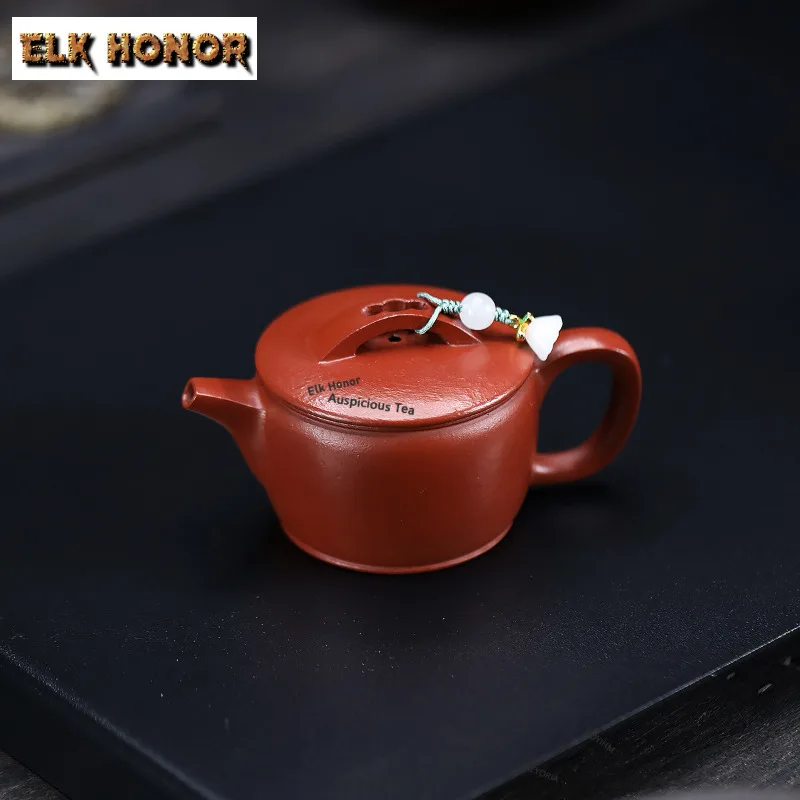 100ml Antique Yixing Purple Clay Mini Teapots Handmade Mengchen Hanwa Small Pot Raw Ore Zhu Mud Kettle Chinese Zisha Tea Set