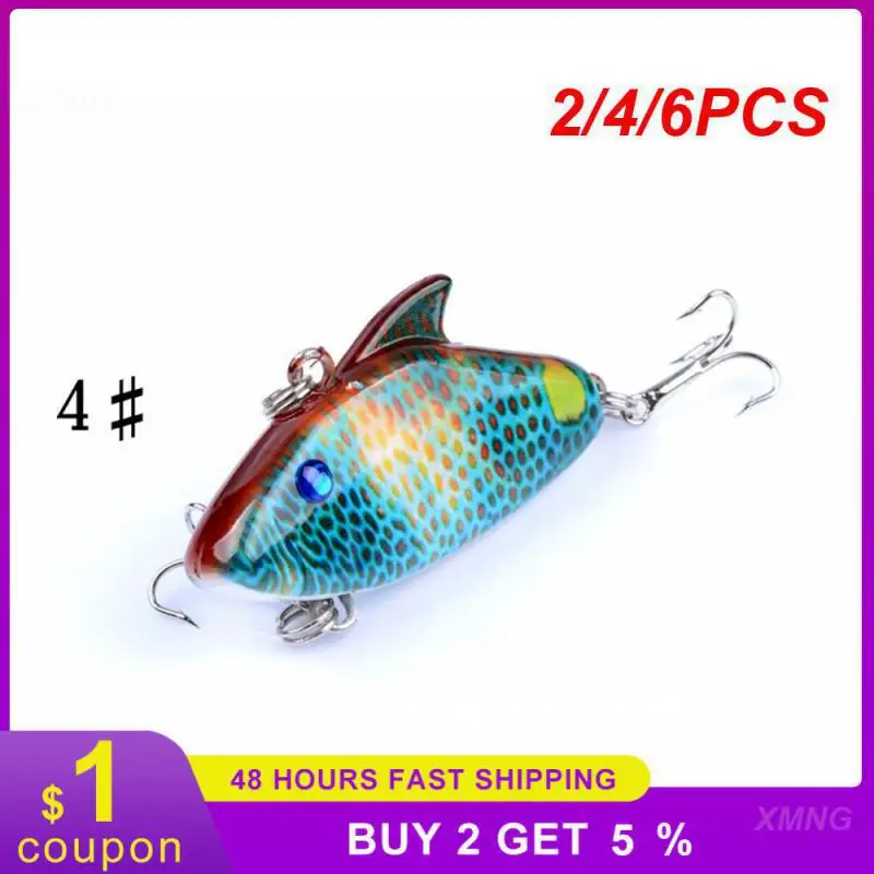 2/4/6PCS Opp Bag Independent Packaging Lure High Degree Of Simulation Fishing Accessories Abs Plastic Material Lure Bait