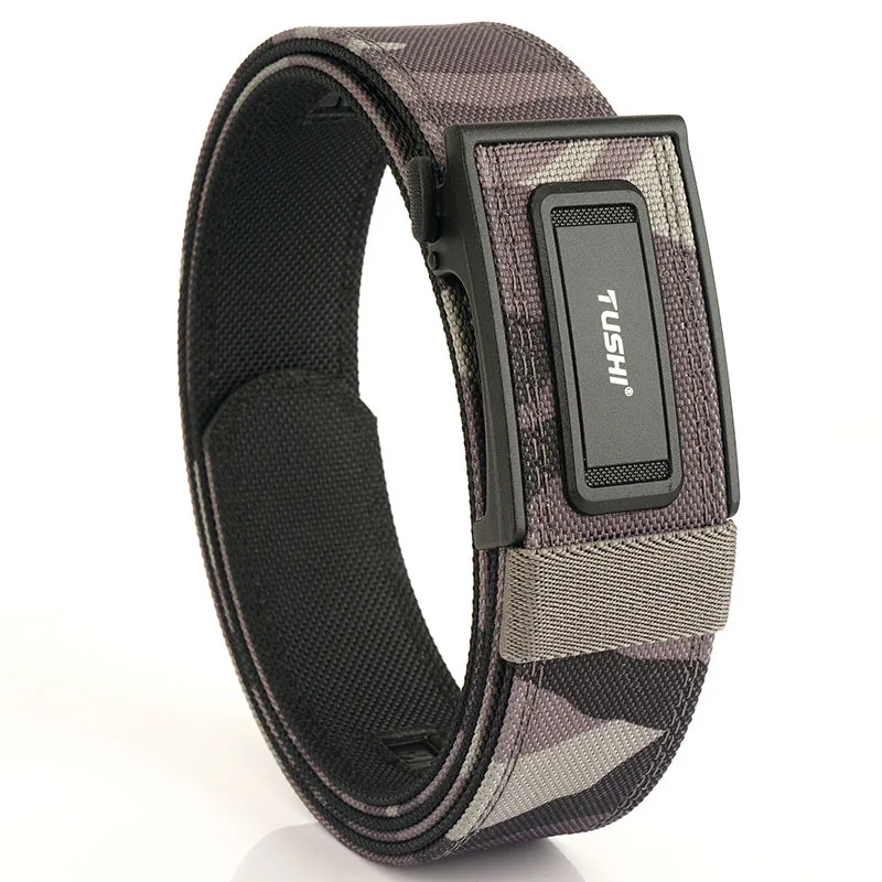 

Hard Tactical Belt for Men Automatic Buckle Carrying Hanging Holster IPSC Gun Belt Outdoor Sports Hunting Load-bearing Girdle