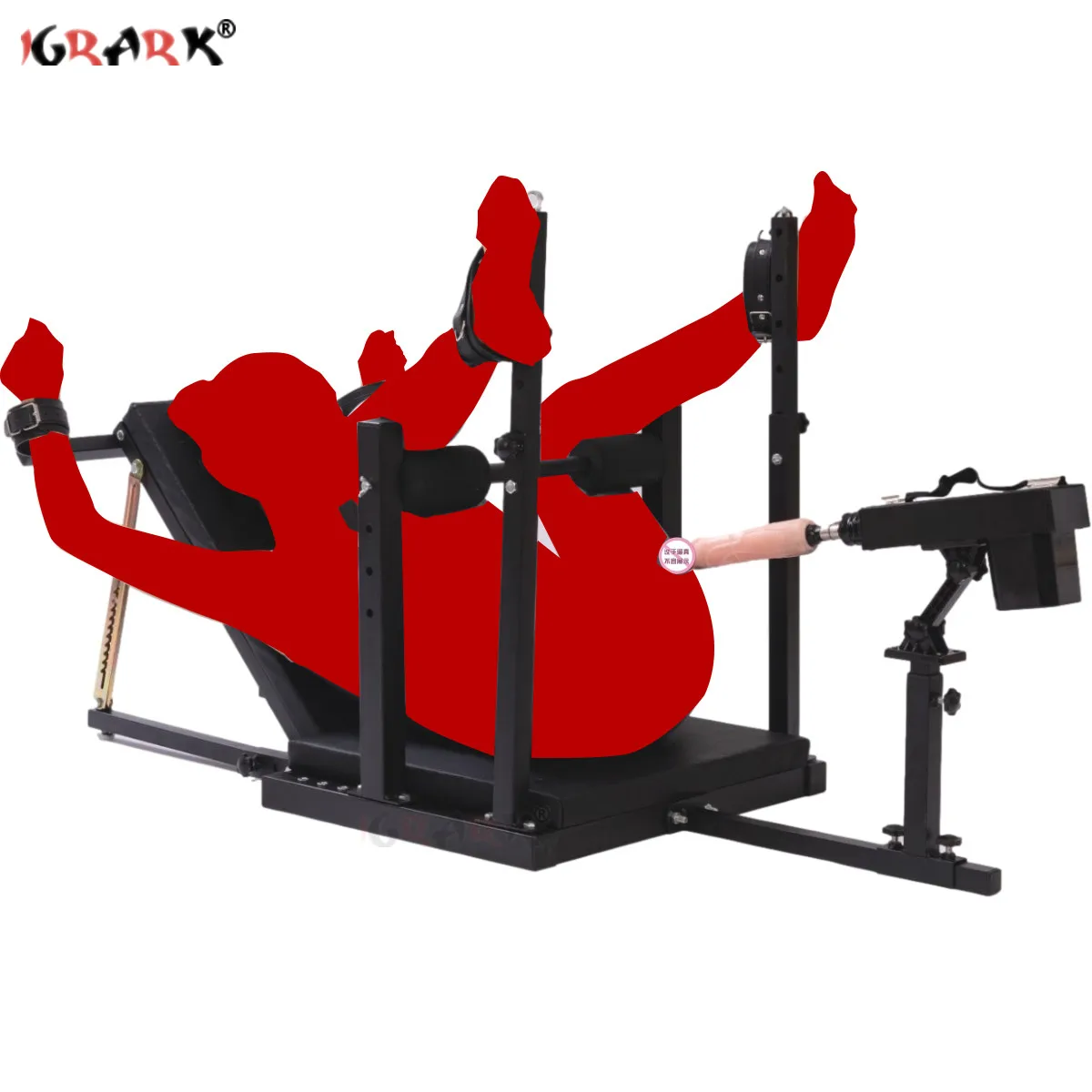 BDSM Crab Shape Split Leg Chair Bed with Sex Machine Bondage Set Restraint Spreader Handcuffs Sex Toys for Couples Adults Women