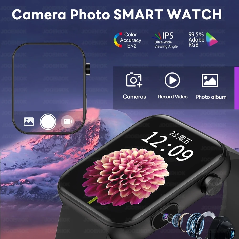 Smart Watch with Camera and Bluetooth Calling Features