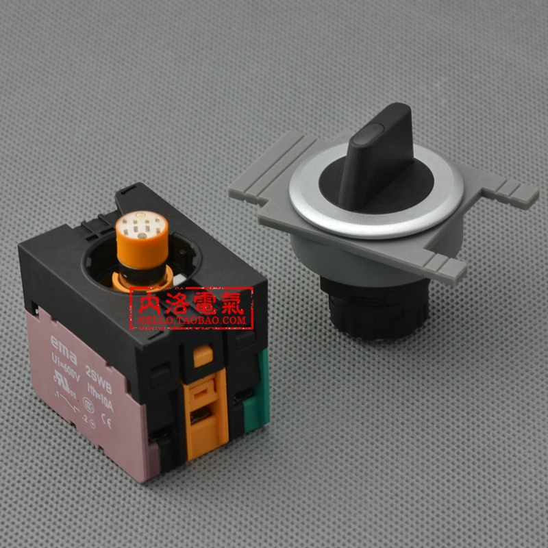 [SA] مفتاح محدد مضيء E3S3K/4K/5K *.I مقبض 3 ملفات إعادة ضبط ذاتي/قفل تلقائي 6/12 / 24 فولت AC110V/220V--10 قطعة