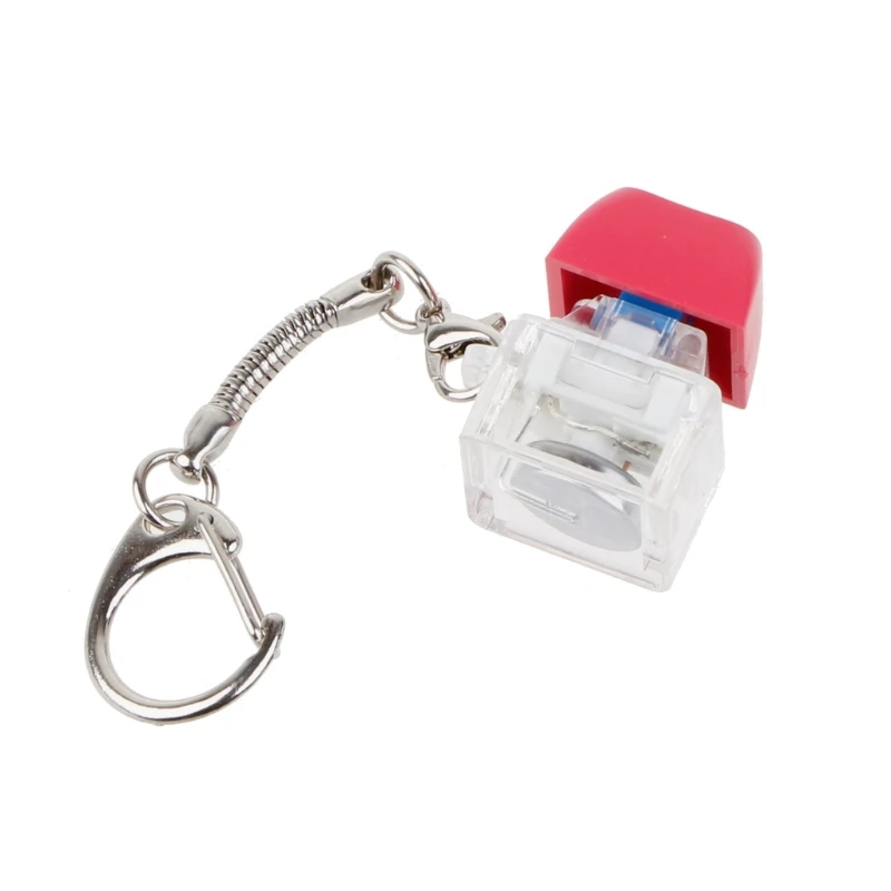 기계식 키보드 스위치 테스터 RGB LED 키패드 스위치 키체인 Dropship