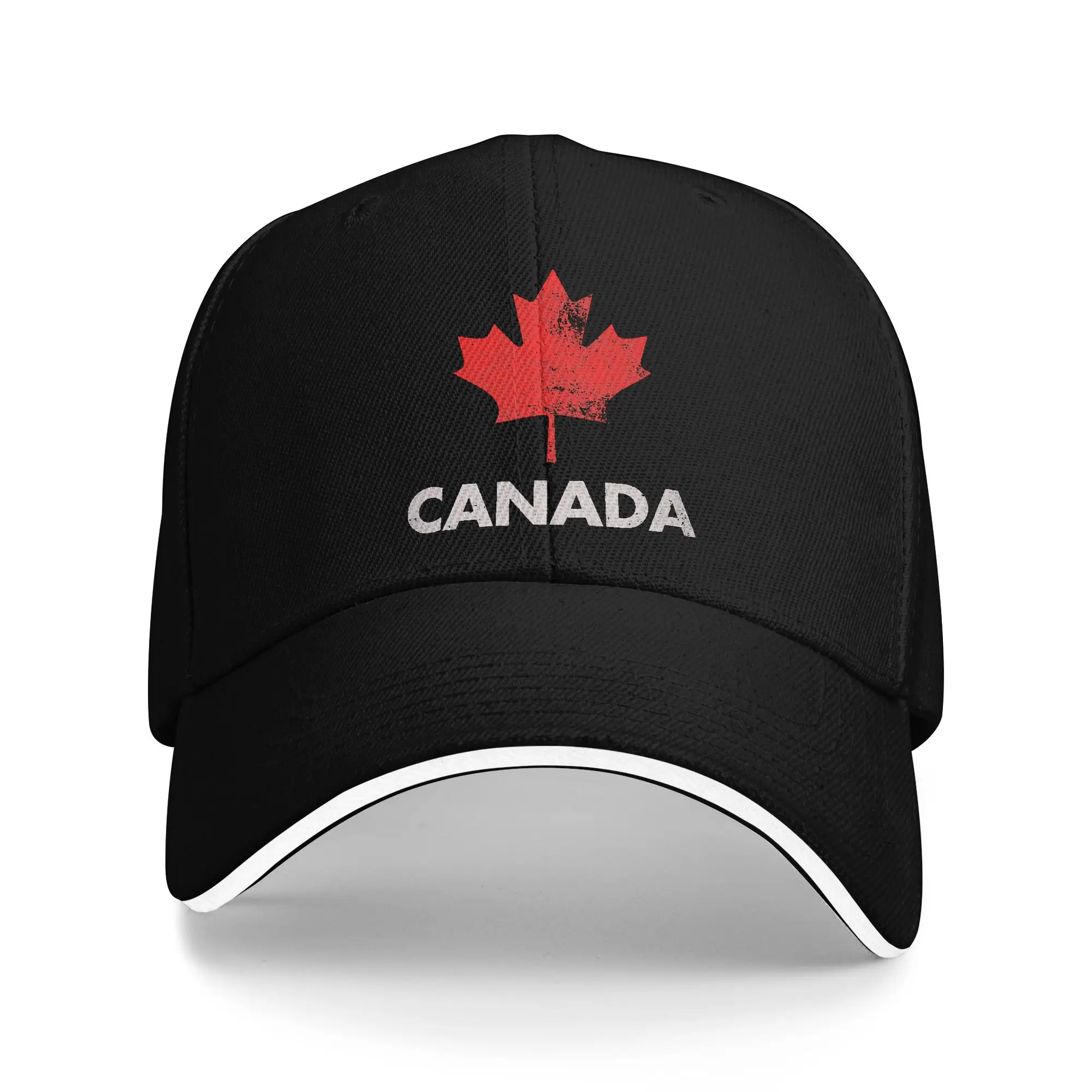 Vintage Canadian Maple Leaf Canada Flag Sun Baseball Cap Summer Streetwear Trucker Hat For Women Men Outdoor Sport Baseball Caps