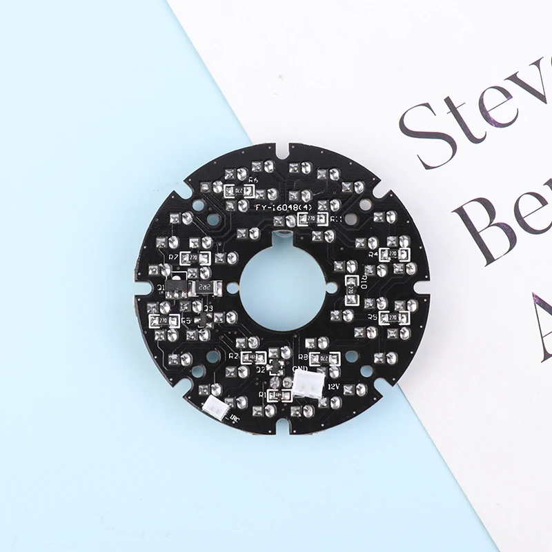 48pcs-LED 850NM Illuminator IR Infrared Board Night Vision Light Lamp For 50 CCTV Surveillance Camera Housing Diameter 60MM
