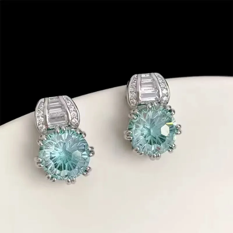 New stereo all match show white stud personality noble jewelry fresh fashion elegant gentle stud earrings