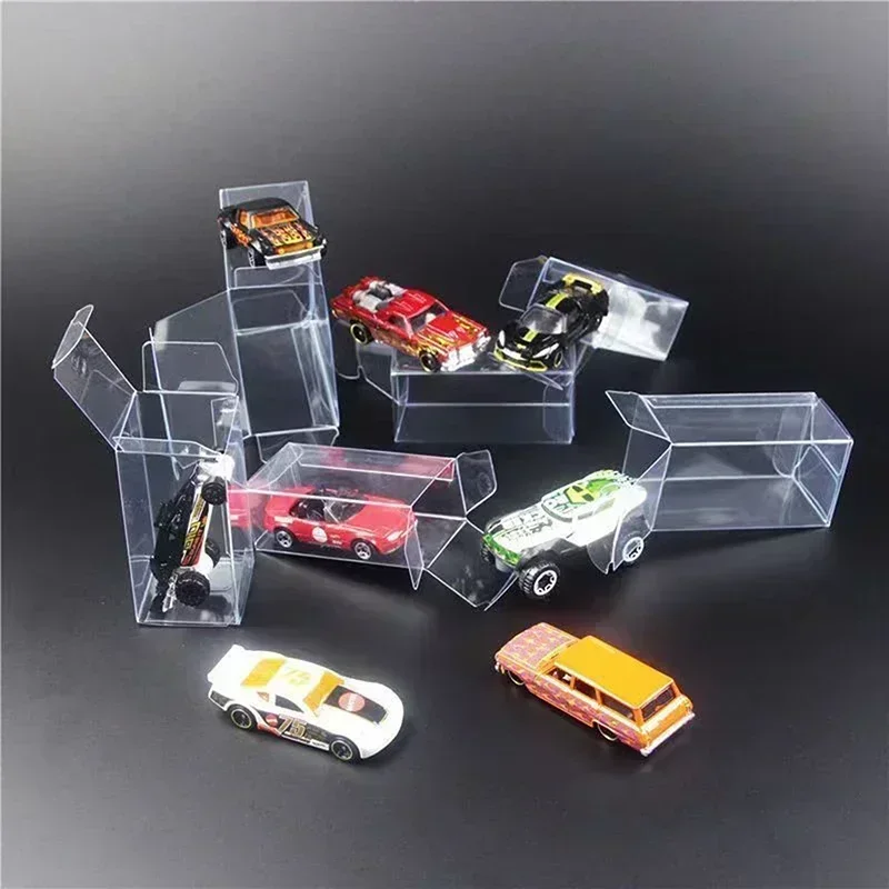 10/20/30/50pcs 1/64 Car Model Toy Display Box Dustproof Storage Boxes Plastic Clear Case Protection Showcase for Decoration Gift