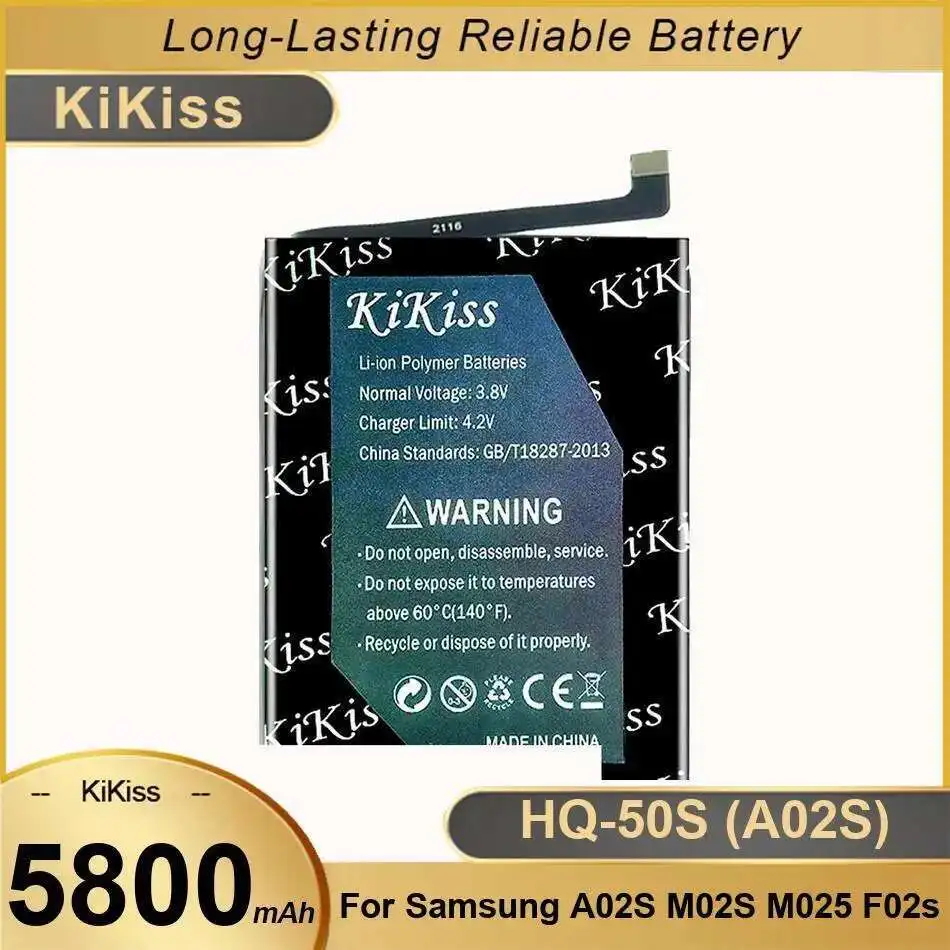 

Стабильный аккумулятор 5800 мАч для Samsung A02S M02S M025 F02s HQ-50S для быстрой зарядки мобильного телефона