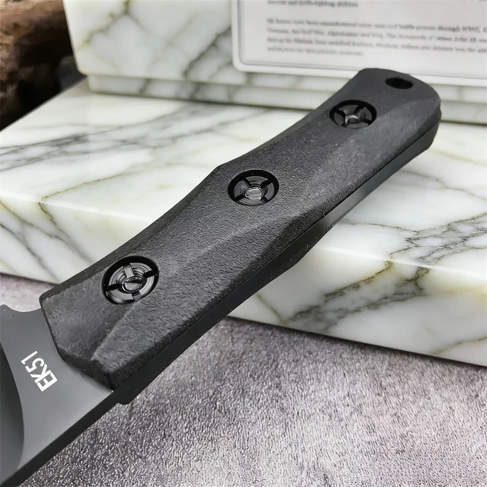 Portable EK51 Outdoor Fixed Blade Knife Nylon Fiberglass Handle Equipped with Sheath, Daily Carry EDC Tool for Camping Hiking view 4