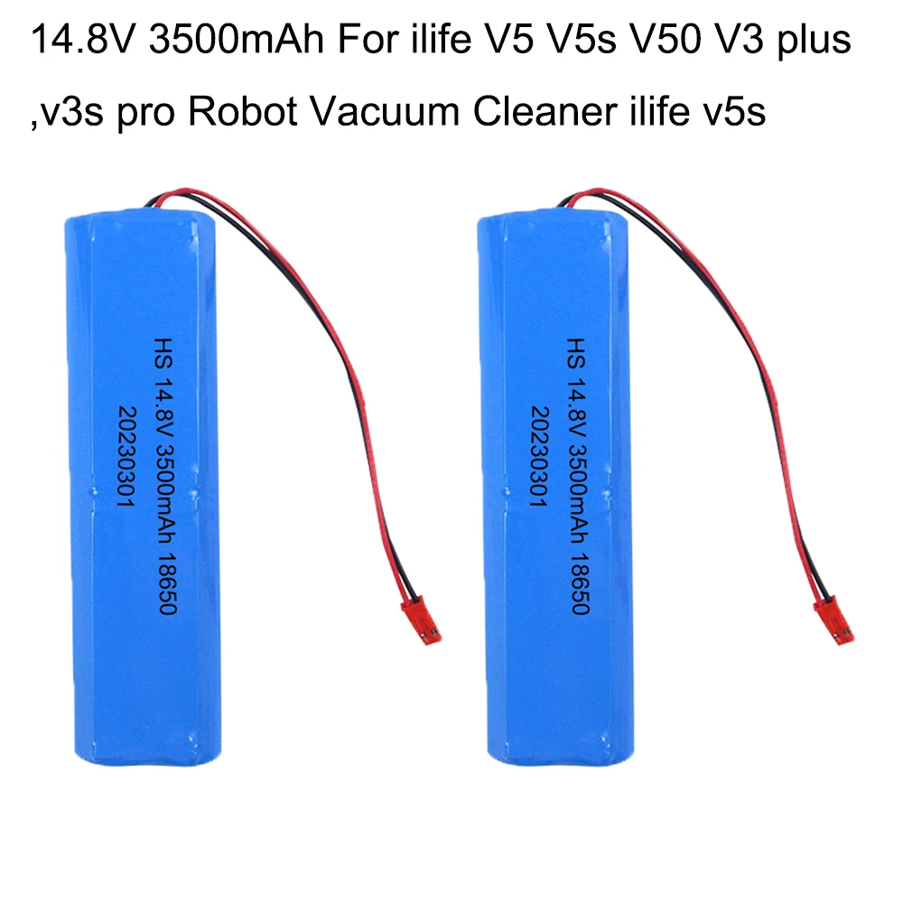 14.8V Battery 3500mAh high capacity lipo Battery for ilife V5 V5s V50 V3 plus v3s pro Robot Vacuum Cleaner ilife v5s pro battery