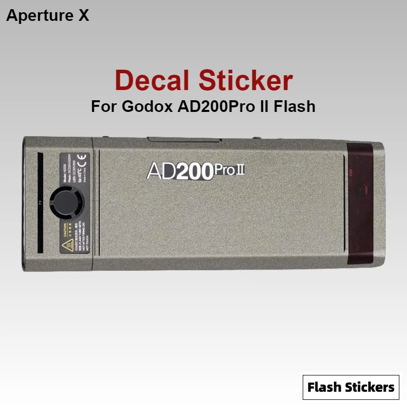 For Godox AD200ProII AD200Pro II Decal Skin Pocket Flash Vinyl Wrap Film Protector Coat AD200 Pro II