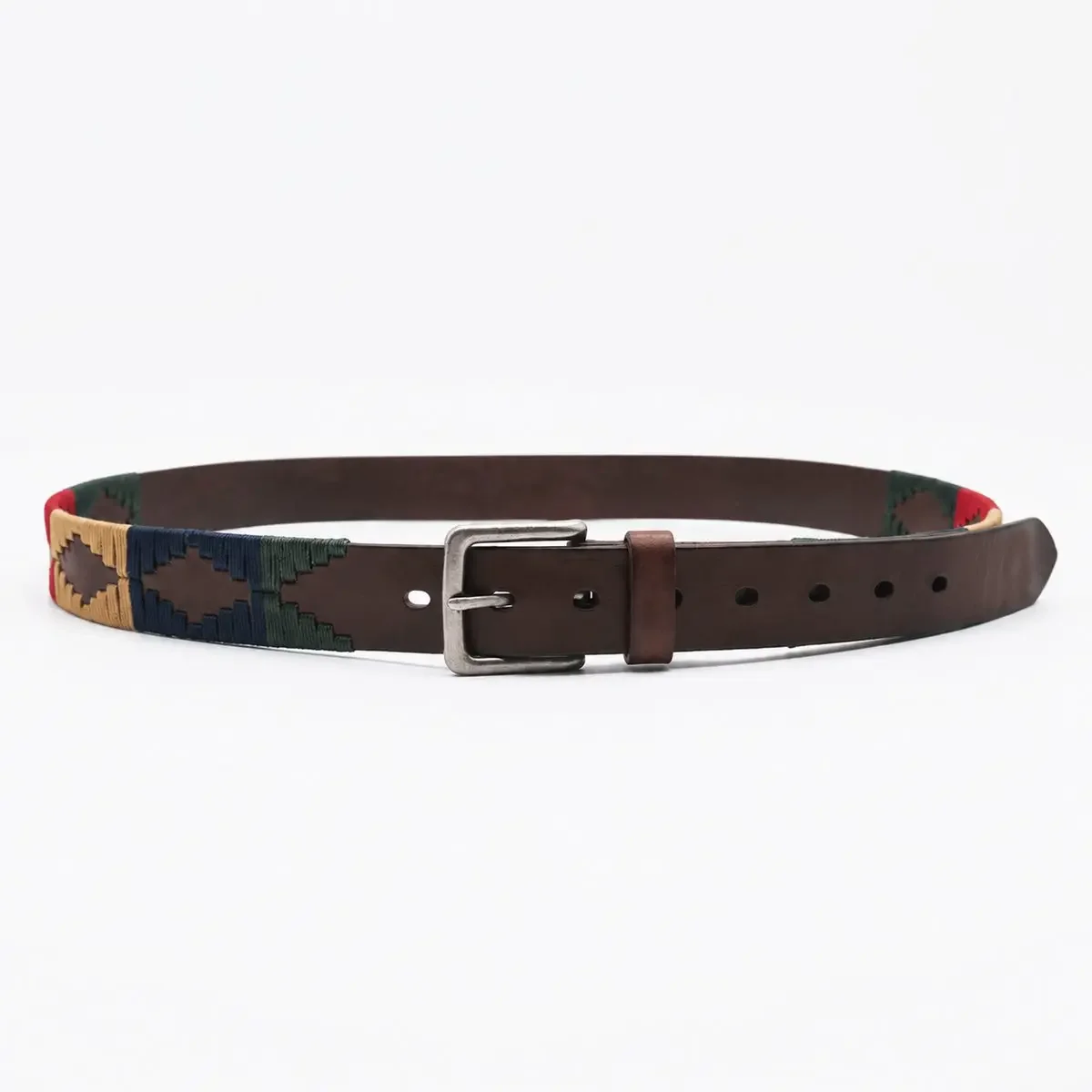 Custom Color Plastic Equestrian Belt Sample Braided Embroidered Casual Waist Belt Women and Men Riding Golf Outdoor Fashion