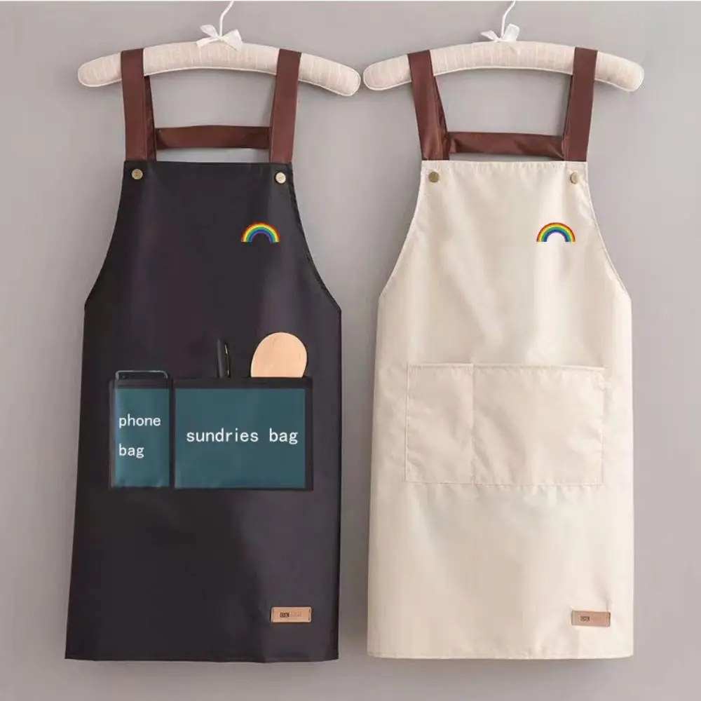 Cooking Dining Chef Apron Kitchen Aprons Oilproof Waterproof Dining Aprons Home Cleaning Accessories Cooking Apron Coffee House