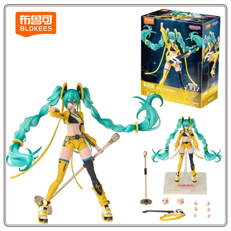

Новый строительный блок BLOKEES Man Super Movable Miracle Edition - Hatsune Miku Yuedong Shengmang, подлинный авторизованный оригинал