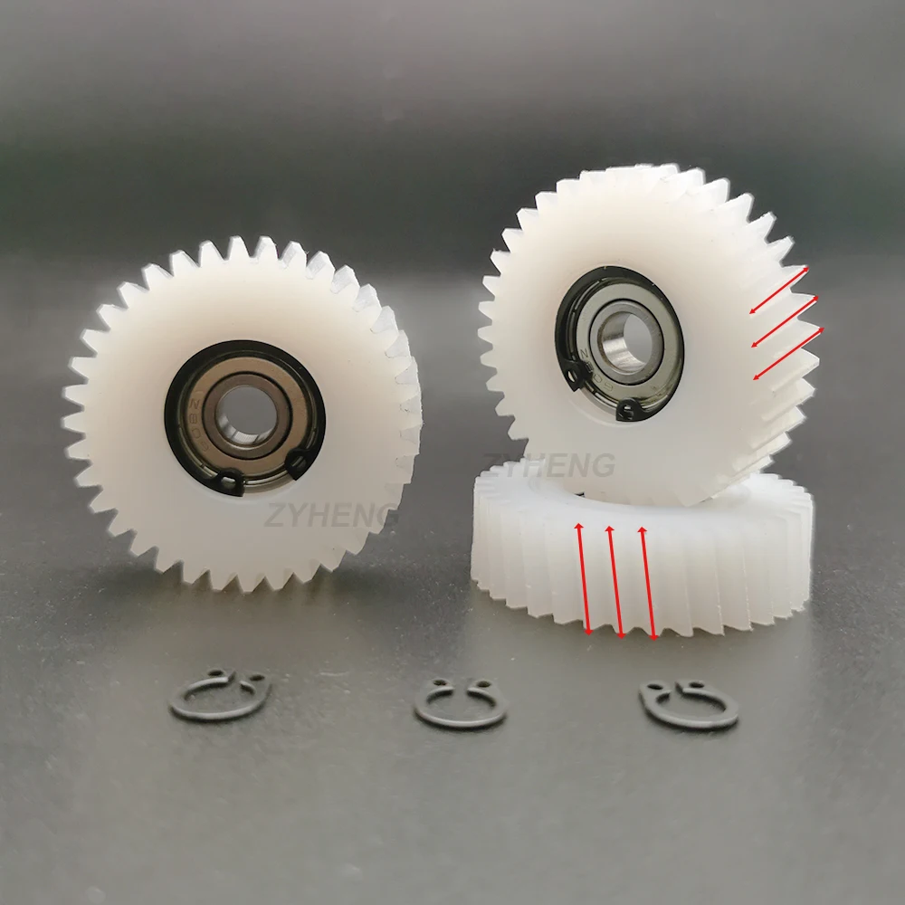 47.5x13.5mm 36 Teeth Oblique Planetary Gear Helical Gears With 8mm Bearing Electric Bike Nylon Gear For Bafang Motor Ebike Parts