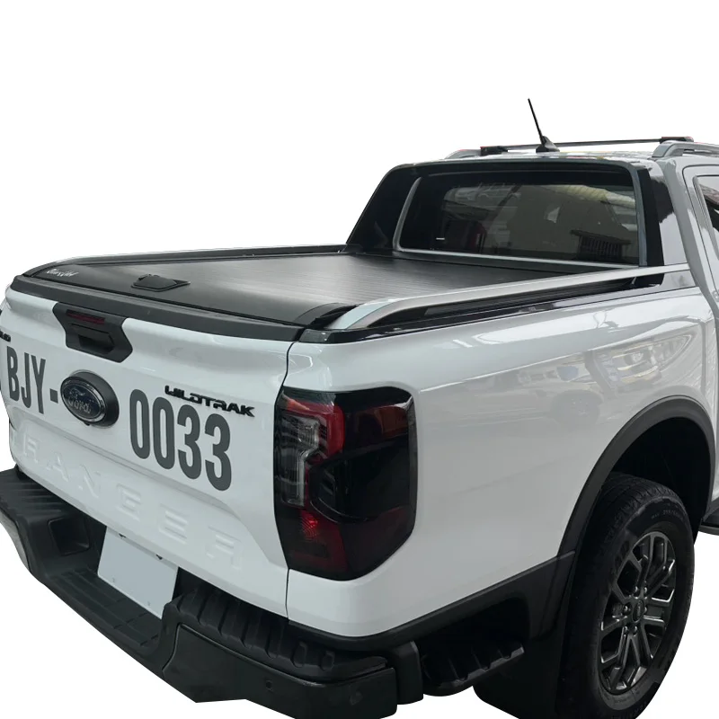 

Hot Sale Waterproof Hard Aluminum Retractable Pickup Truck Tonneau Bed Cover Manual Roller Lid for FORD Ranger 2023
