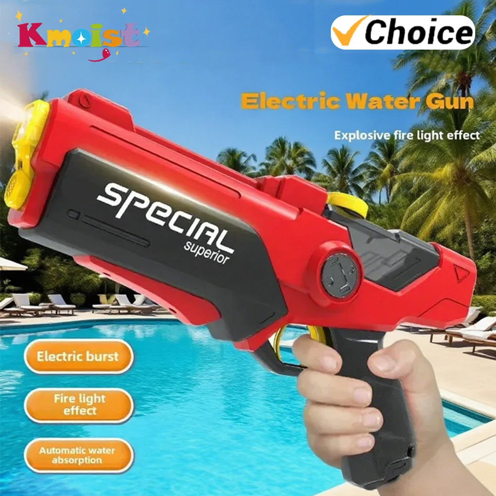 

Electric Water Gun for Adults Automatic Powerful High Powered Spray Light-Up Toys for Children Outdoor Play Kids Birthday Gifts