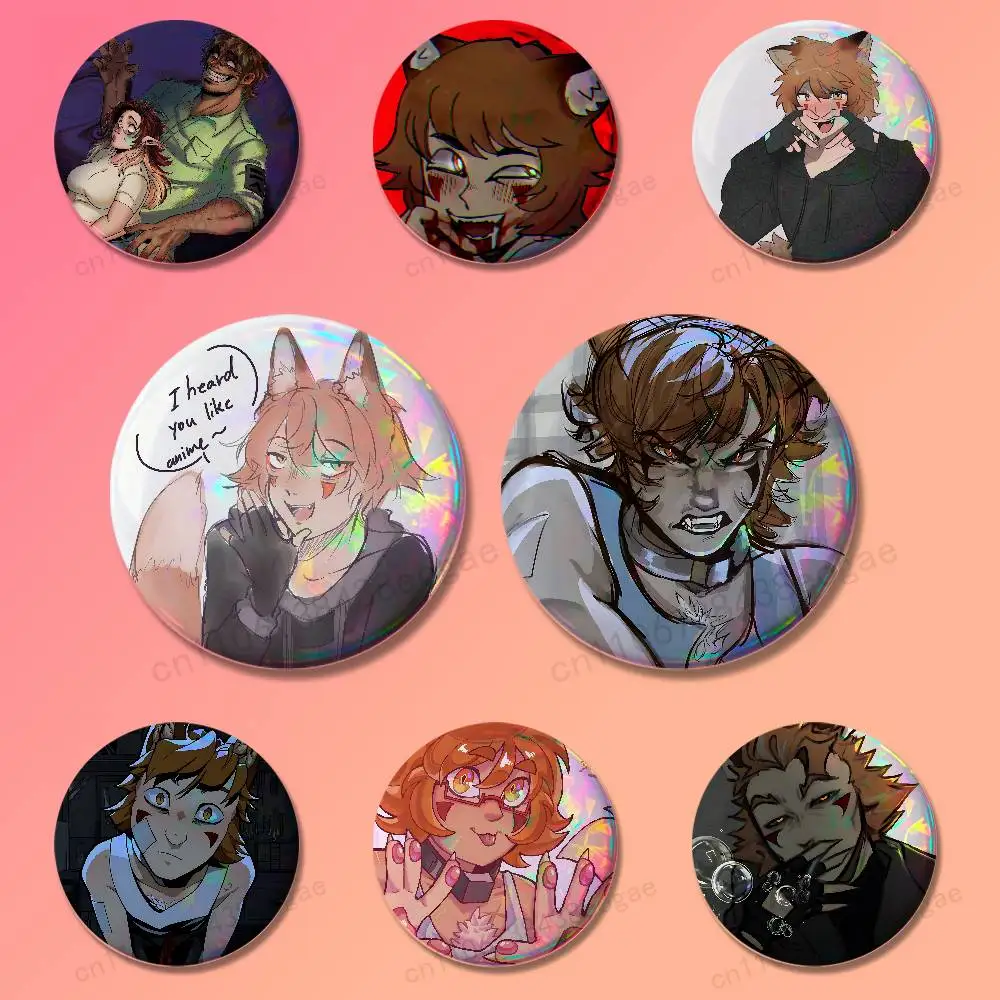 

Y-YKMET R-Ren Hana S-Strade Badges 25 32 44 58 75 mm Brooch Fashion Jewelry Decor Clothes Hat Accessories Badge Lover Gifts