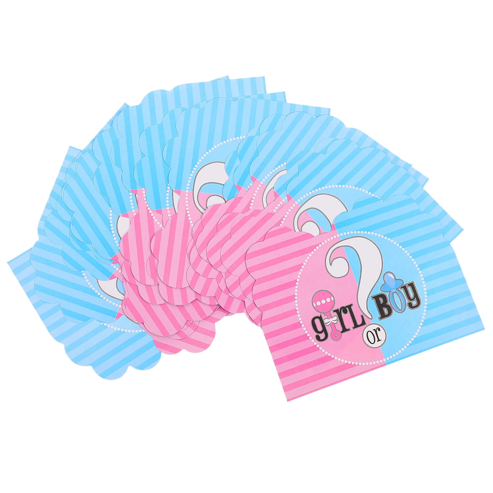 

32 pcs Gender Reveal Invitation Cards High Quality Paper Baby Shower Party Supplies Envelopes Congratulations Gifts