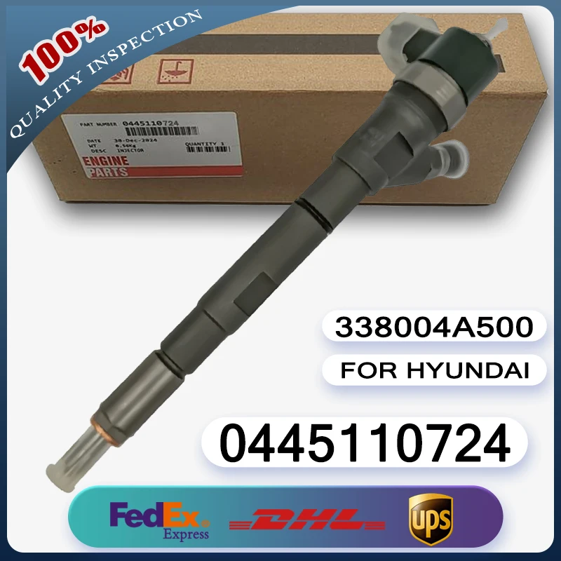 

0445110724 33800-4A500 Common Rail Fuel Injector For KIA Sorento 2.5 CRDi Engine Injector 338004A500