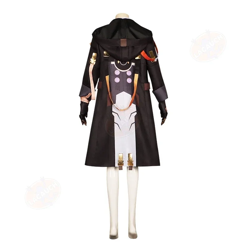 Trailblazer ferroviário honkai-estrela para mulheres, trajes cosplay femininos, traje anime, vestido extravagante, roupa de festa de Halloween, peruca